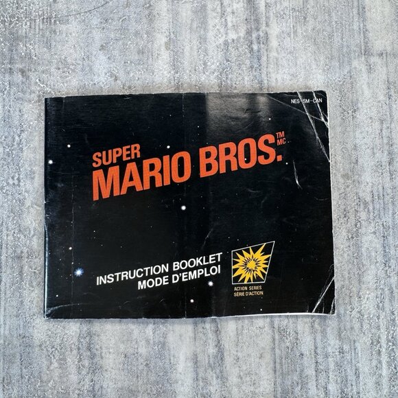 Super Mario Bros 1 (NES, 1985) Authentic Complete CIB Manual TESTED Mattel - Picture 6 of 16